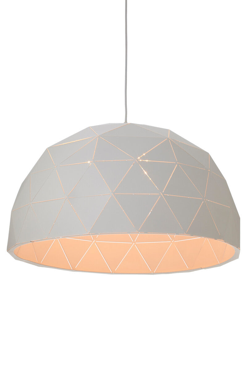Mateo Large White Dome Pendant Light