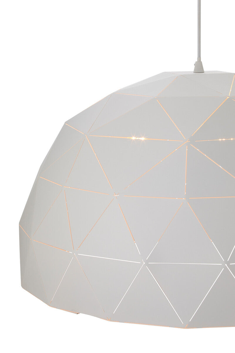 Mateo Large White Dome Pendant Light