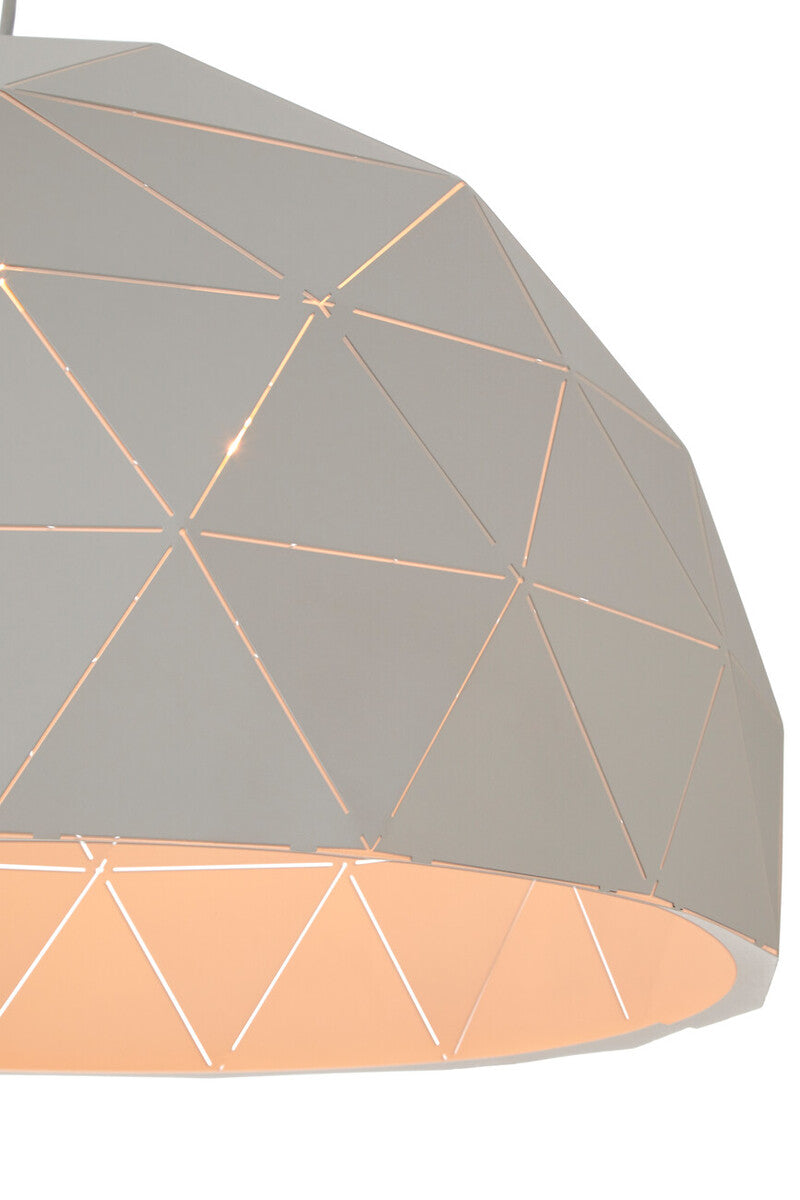 Mateo Large White Dome Pendant Light