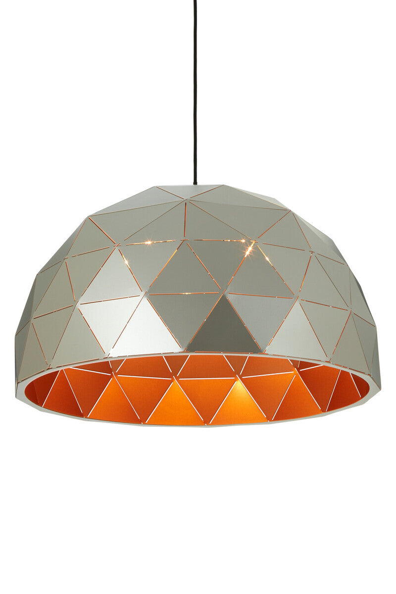 Mateo Large Silver Dome Pendant Light