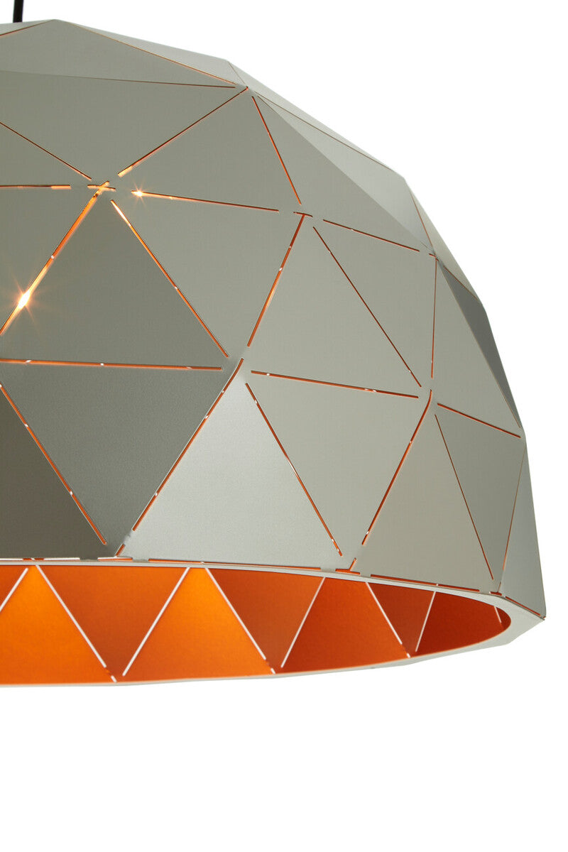 Mateo Large Silver Dome Pendant Light