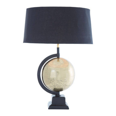 Churchill Globe Antique Brass Table Lamp - Image 1