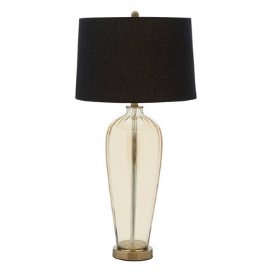 Carina Amber Glass Table Lamp - Image 1