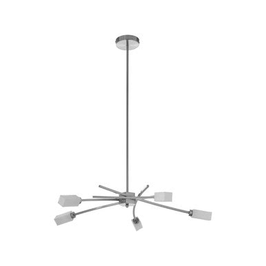 Abira 5 Frosted Glass Shade Pendant Lamp - Image 1