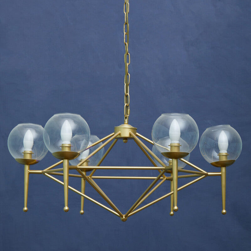 Abira 6 Bulb Geo Pendant Light - Image 2