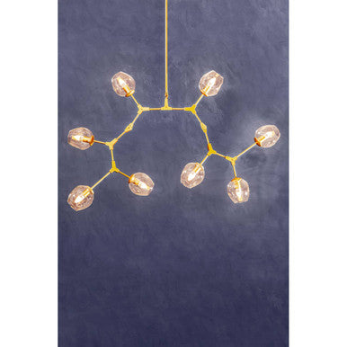 Abira Light Gold 8 Arm Pendant Lamp - Image 2