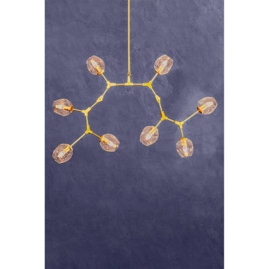 Abira Light Gold 8 Arm Pendant Lamp - Image 5