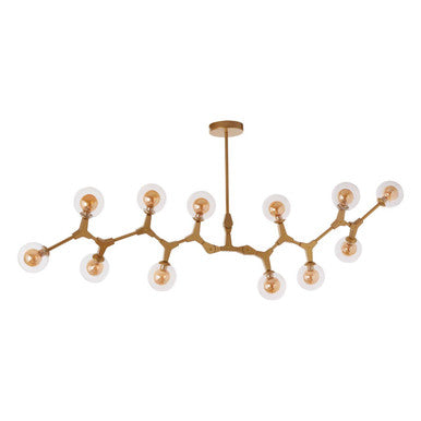 Abira 12 Arm Gold Finish Pendant Light - Image 1