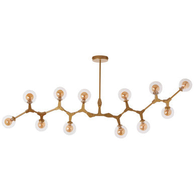 Abira 12 Arm  Gold Finish Pendant Light