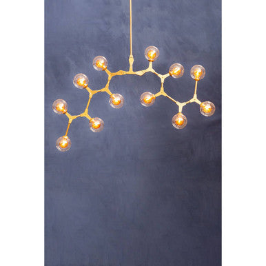 Abira 12 Arm Gold Finish Pendant Light - Image 2