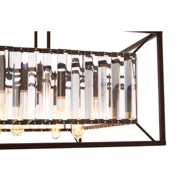 Akiko 6 Bulb Dark Bronze Ceiling Light