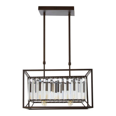 Akiko 4 Bulb Matte Black Ceiling Light - Image 1