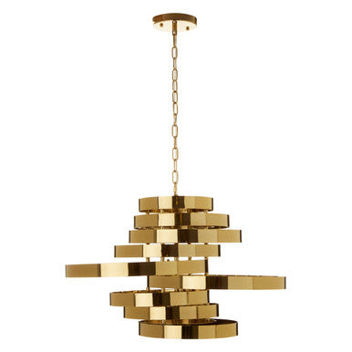 Alana 5 Bulb Gold Finish Pendant Lamp - Image 1