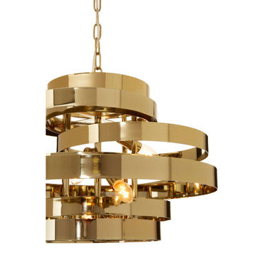 Alana 4 Bulb Gold Finish Pendant Light - Image 5