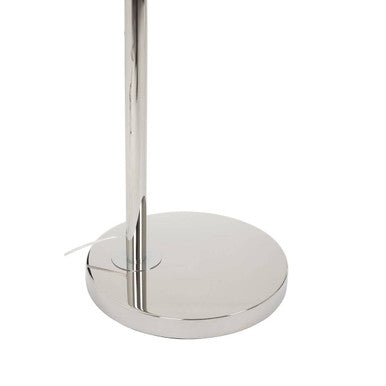Hubert Nickel Finish Arc Floor Lamp
