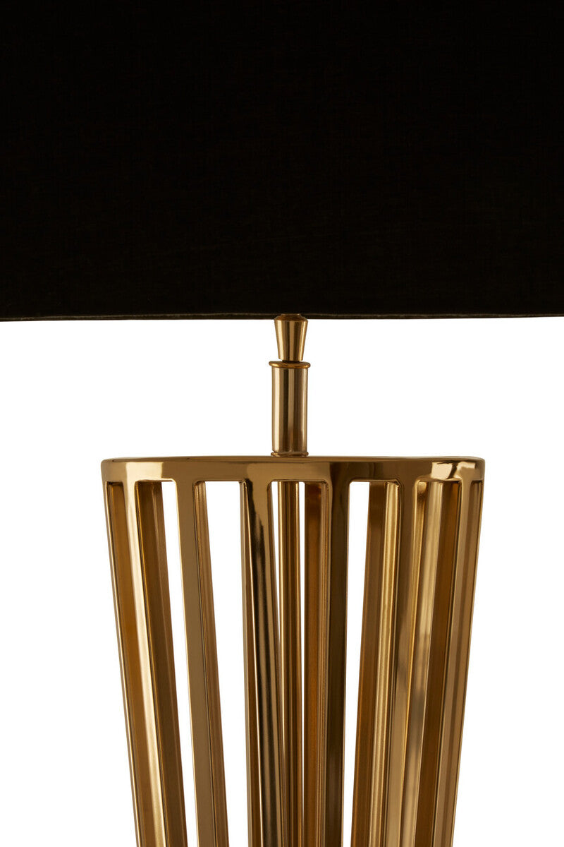 Skye Gold Finish And Twisted Base Floor Lamp
