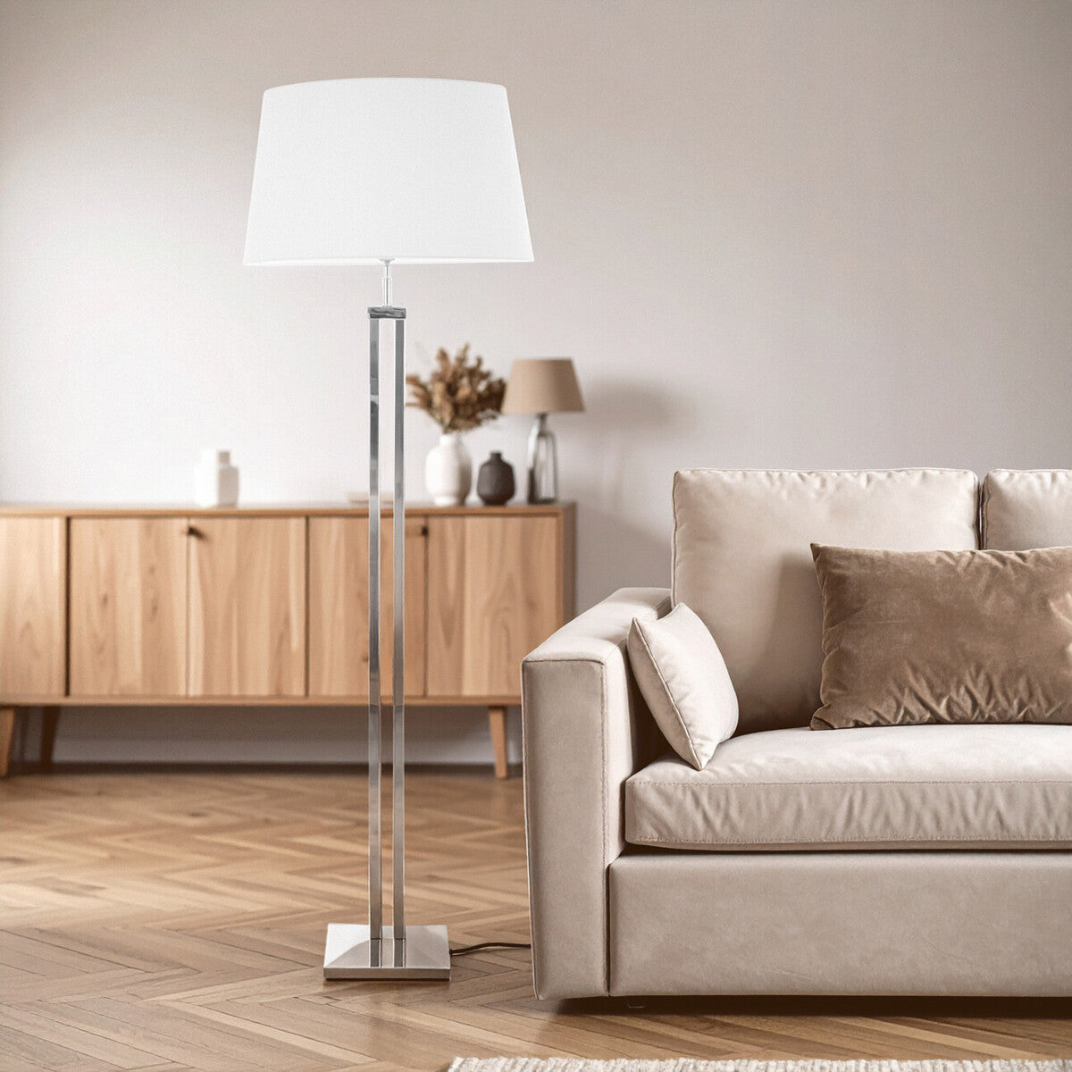 Skye Floor Lamp with Dual Rod Base - Image 2