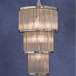 Salasco 3 Tier Nickel Finish Chandelier 38cm - Image 2