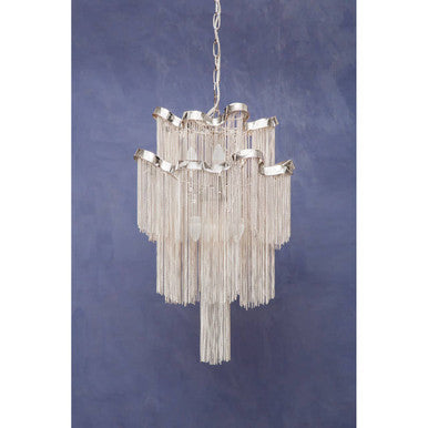 Lerici 2 Tier 6 Light Chrome Pendant 51cm