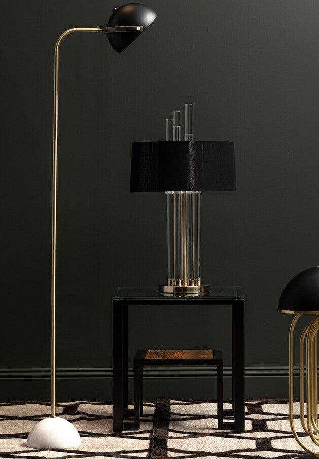 Murdoch Floor Lamp With Black Shade - Image 3