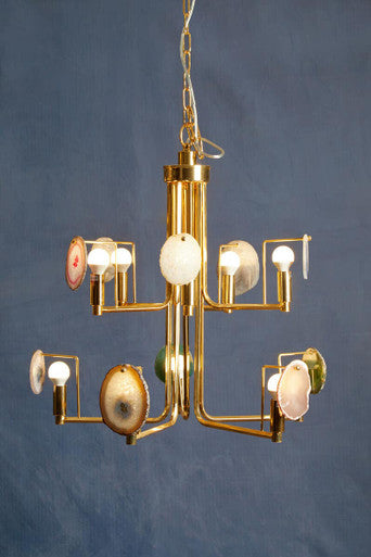 Glamour Agate 10-light Celing Light