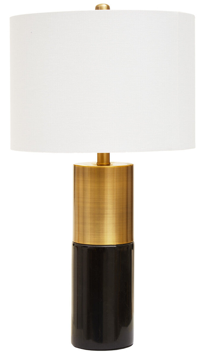 Edgar Black Marble and Gold Table Lamp - Image 1