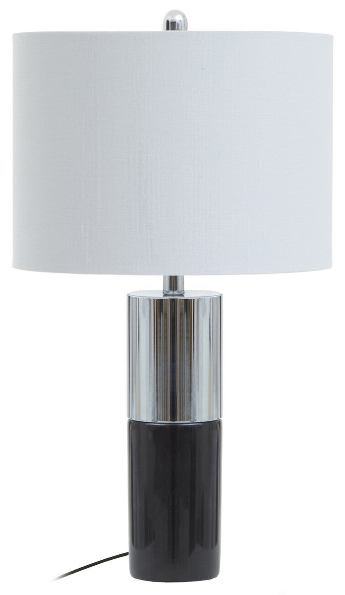 Edgar Black Marble and Chrome Table Lamp - Image 1