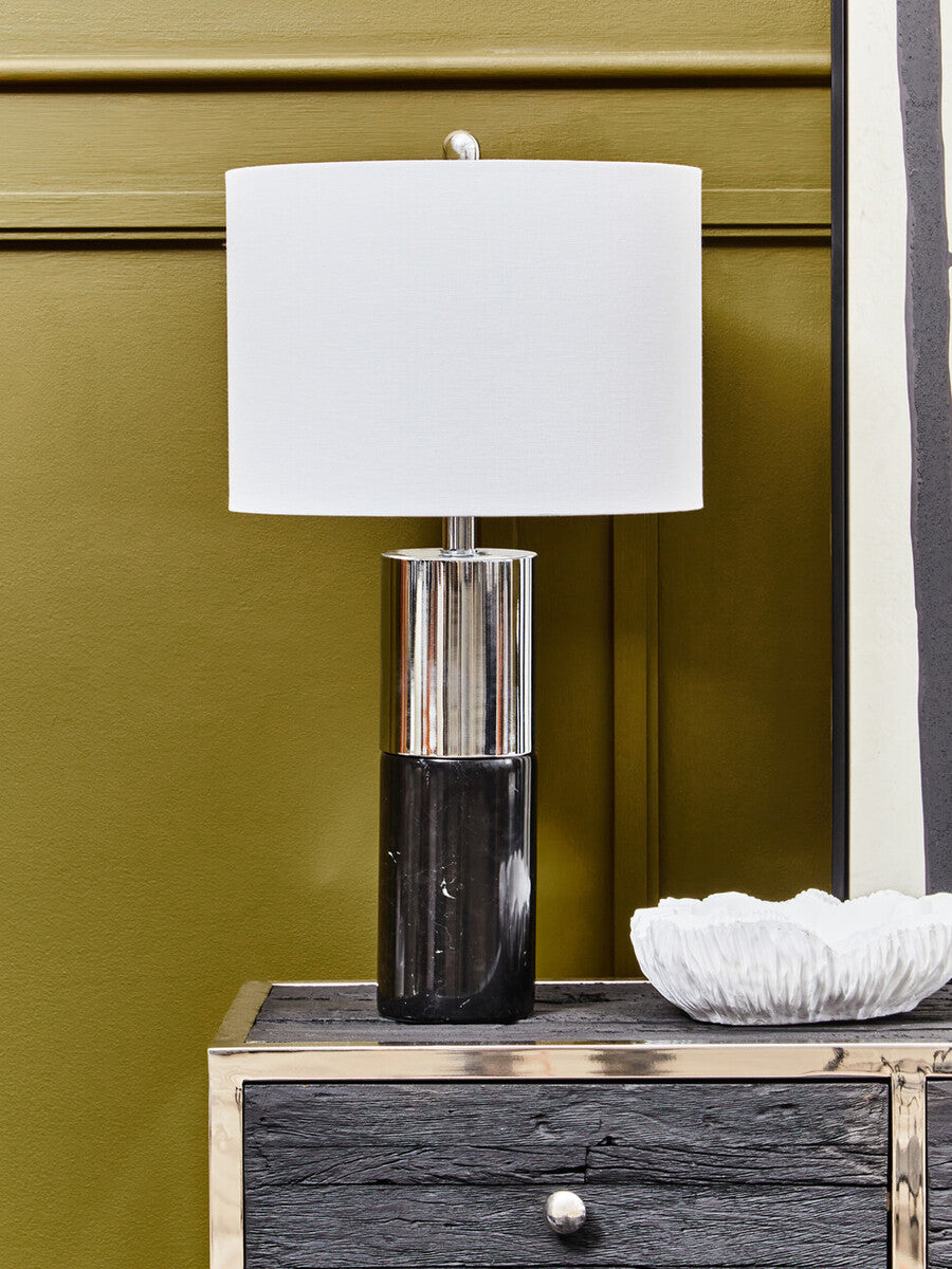 Edgar Black Marble Table Lamp