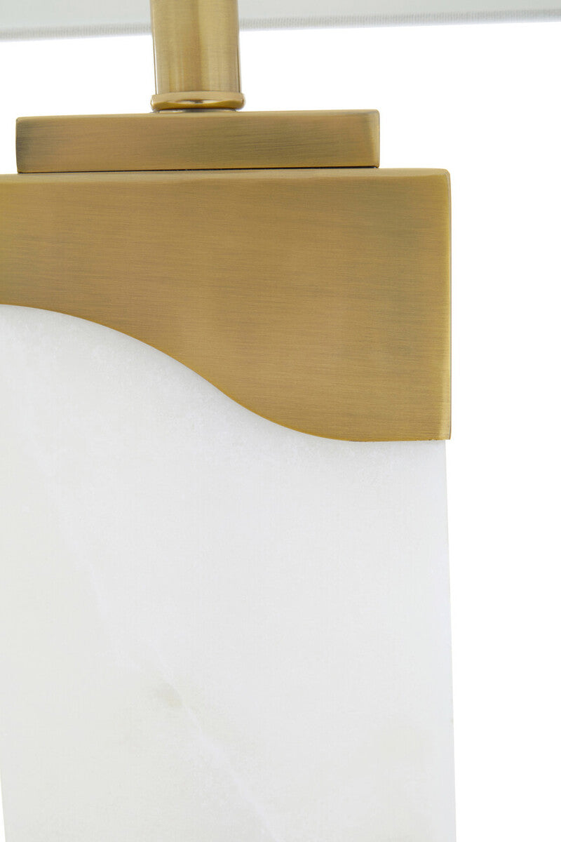 Edith Table Lamp in White Marble and Gold - Image 6