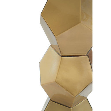 Eleri Gold Glass Table Lamp with Chrome Base - Image 8
