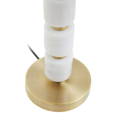 Elin White Marble Table Lamp