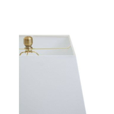 Elora Circular Marble Table Lamp with Ivory Shade - Image 9