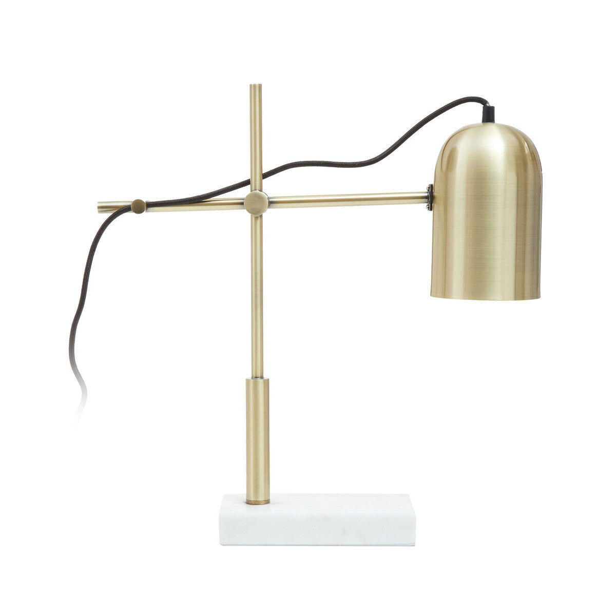 Equipoise Gold and Marble Adjustable Desk Lamp - Image 1
