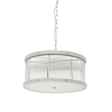 Kensington Townhouse Nickel Pendant Light