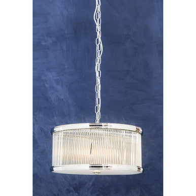 Kensington Townhouse Nickel Pendant Light