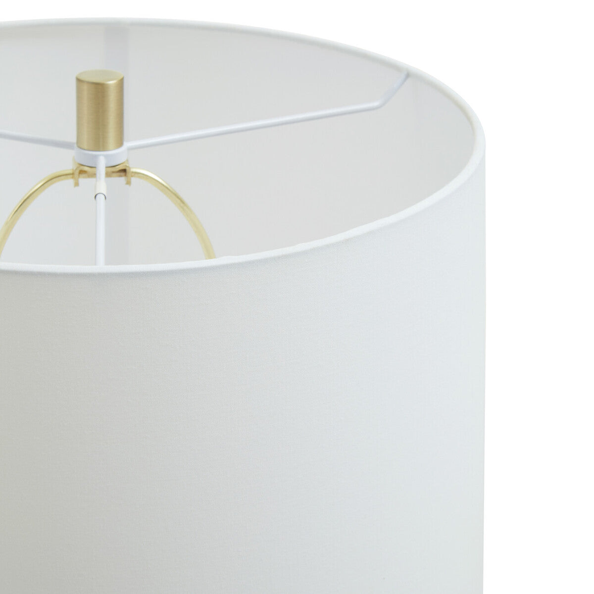 Nadia White Fabric Shade Table Lamp - Image 4