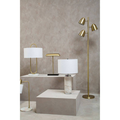Newton Brass Finish Desk Lamp