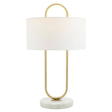 Nolan White Fabric Shade Table Lamp - Image 3