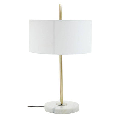 Nolan White Fabric Shade Table Lamp - Image 5