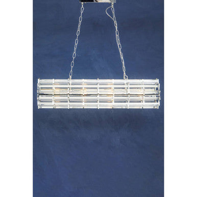 Karli Chrome Eight Bulb Pendant Light - Image 4