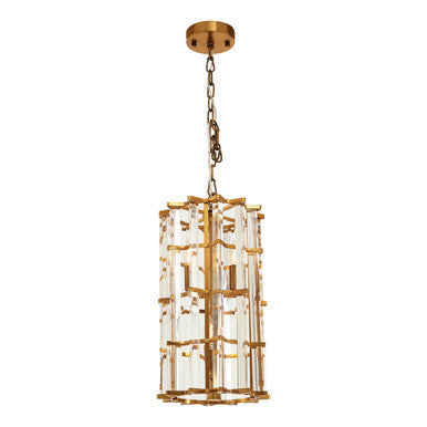 Karli Brass Finish Small Vertical Light - Image 1