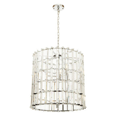 Karli Chrome And Glass Vertical Light - Image 1