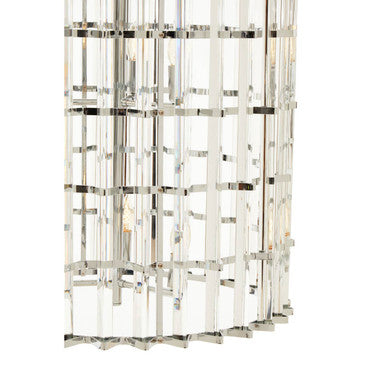 Karli Chrome And Glass Vertical Light