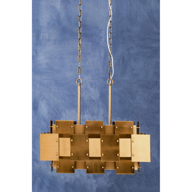 Karlo Metal Brass Finish Pendant Light With Eight Bulbs - Image 2
