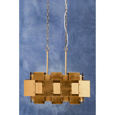 Karlo Metal Brass Finish Pendant Light With Eight Bulbs - Image 3