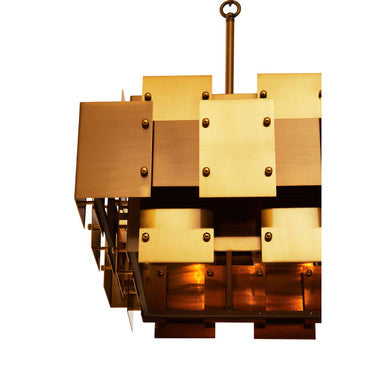 Karlo Metal Brass Finish Pendant Light With Eight Bulbs - Image 7