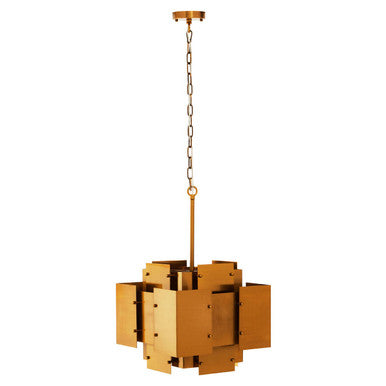 Karlo Metal Brass Finish Pendant Light With Four Bulbs - Image 7