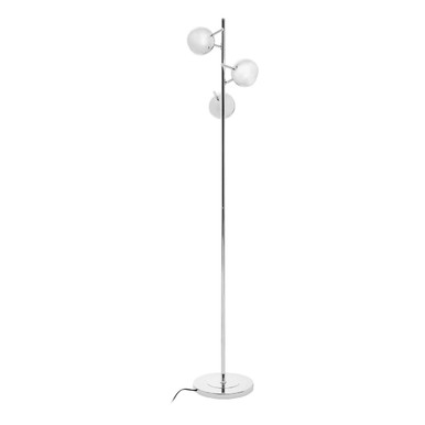 Karter Chrome Finish Floor Lamp With Three Lights - Image 3