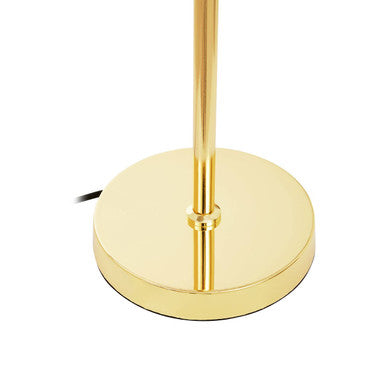 Karter Silver Glass With Gold Finish Table Lamp