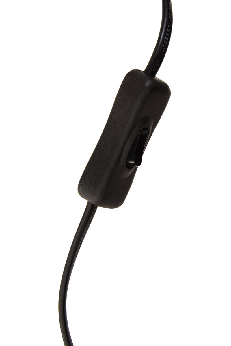 Trieste Matte Black and Glass Table Lamp - Image 8